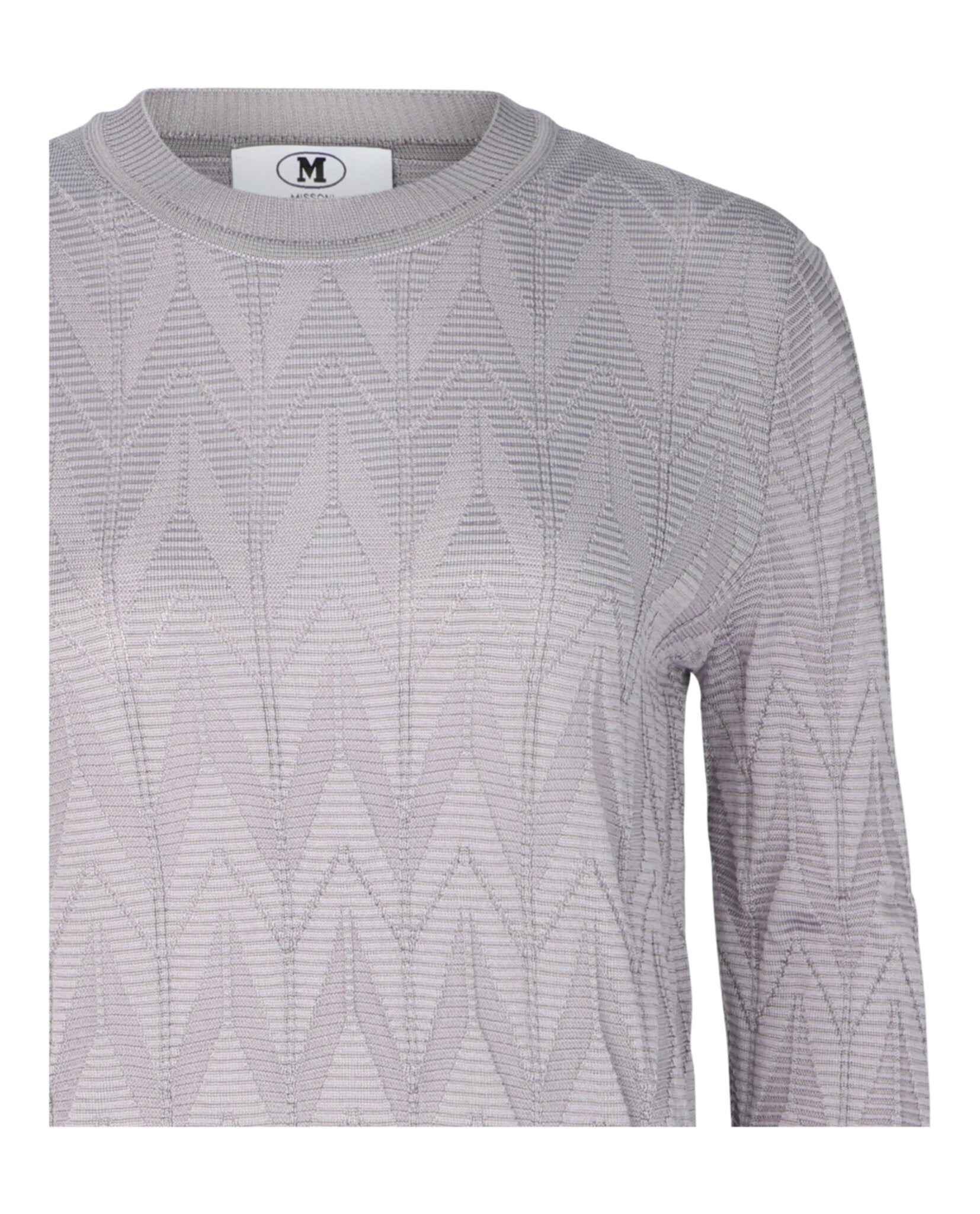 M Missoni Womens Zigzag Crewneck Sweater