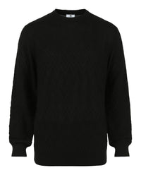 M Missoni Mens Crochet Knit Sweater Black Tones