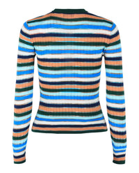 M Missoni Womens Striped Crewneck Sweater