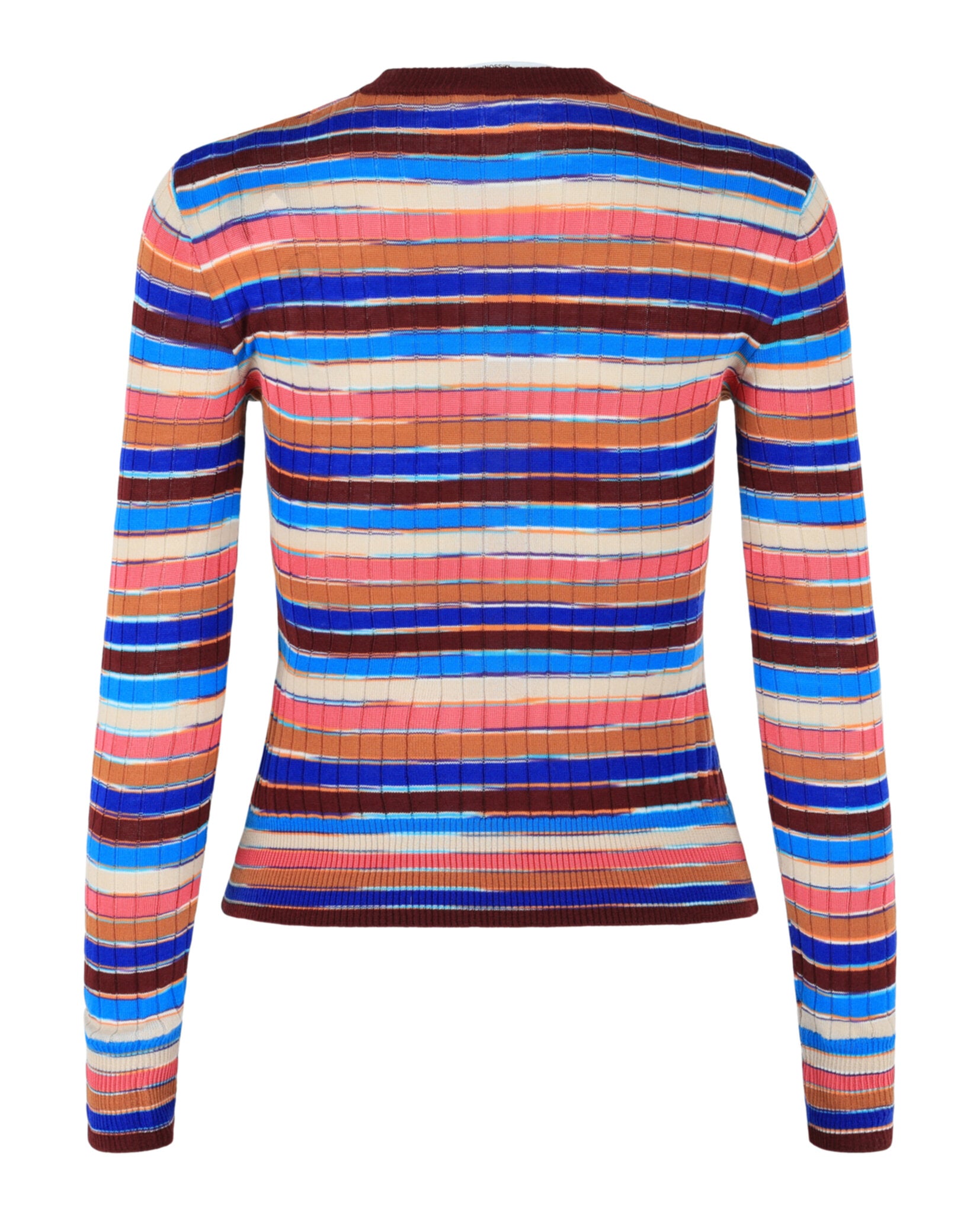 M Missoni Womens Striped Crewneck Sweater