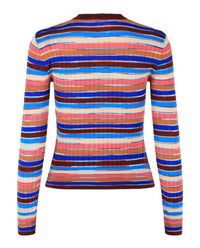 M Missoni Womens Striped Crewneck Sweater