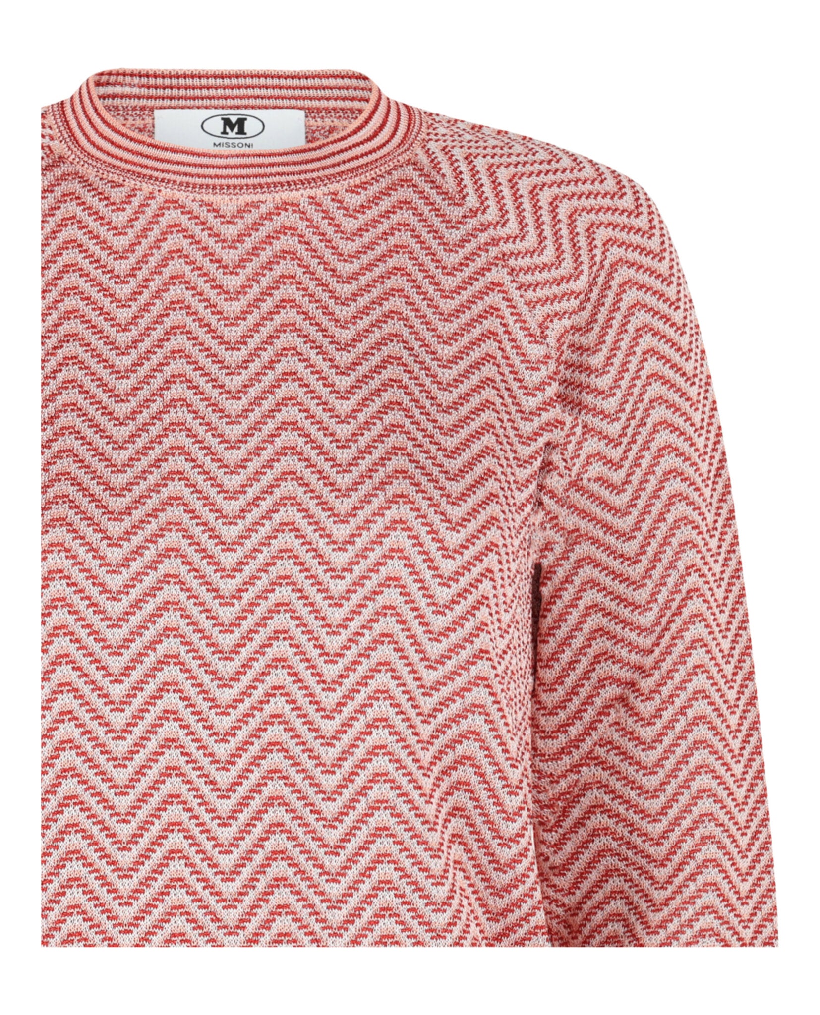 M Missoni Womens Zig Zag Crewneck Sweater