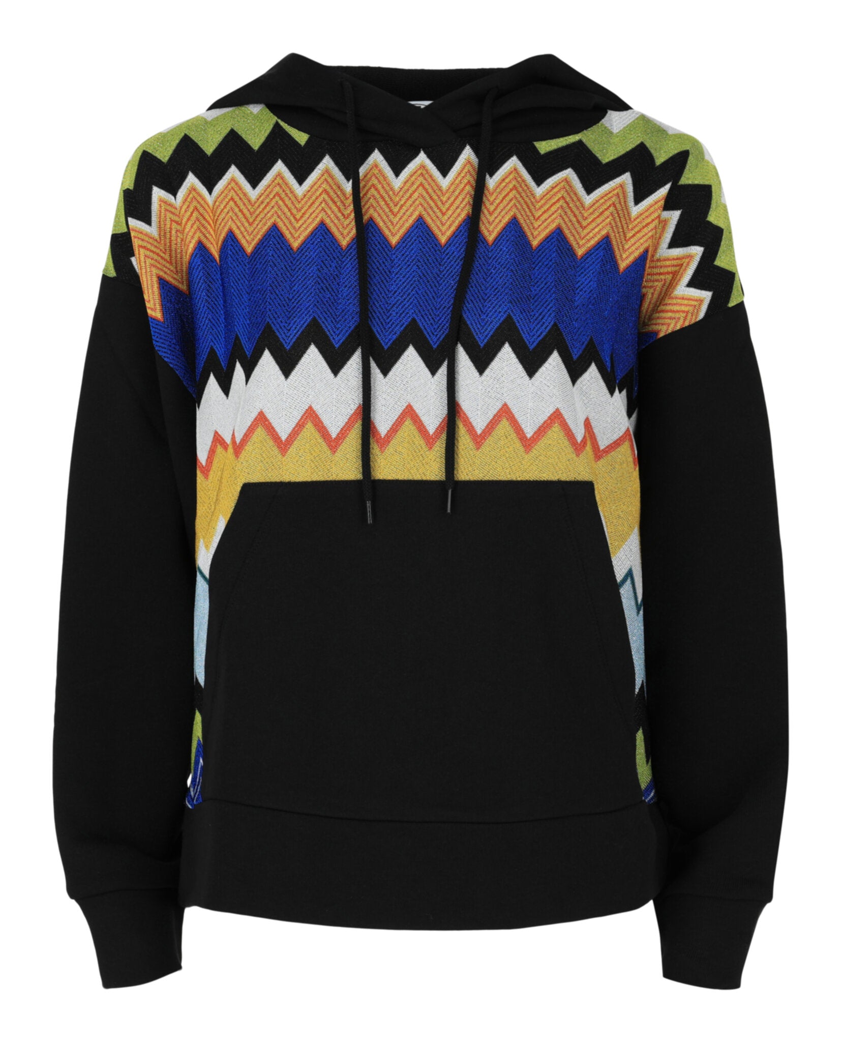 M Missoni Womens Metallic Chevron Hoodie