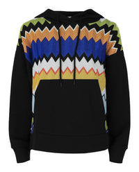 M Missoni Womens Metallic Chevron Hoodie
