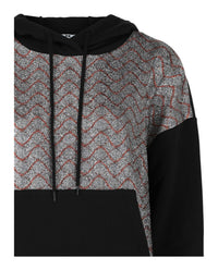 M Missoni Womens Metallic Wavy Print Hoodie