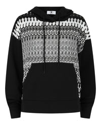 M Missoni Womens Embroidered Mesh Hoodie