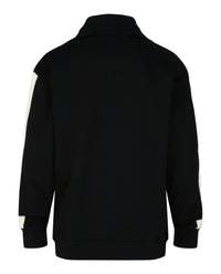 M Missoni Mens Zig Zag Stripe Quarter-Zip Sweatershirt