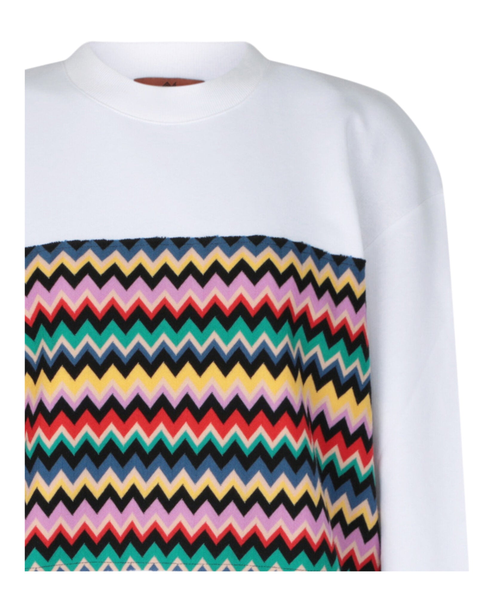 M Missoni Womens ZigZag Graphic Cotton Sweatshirt