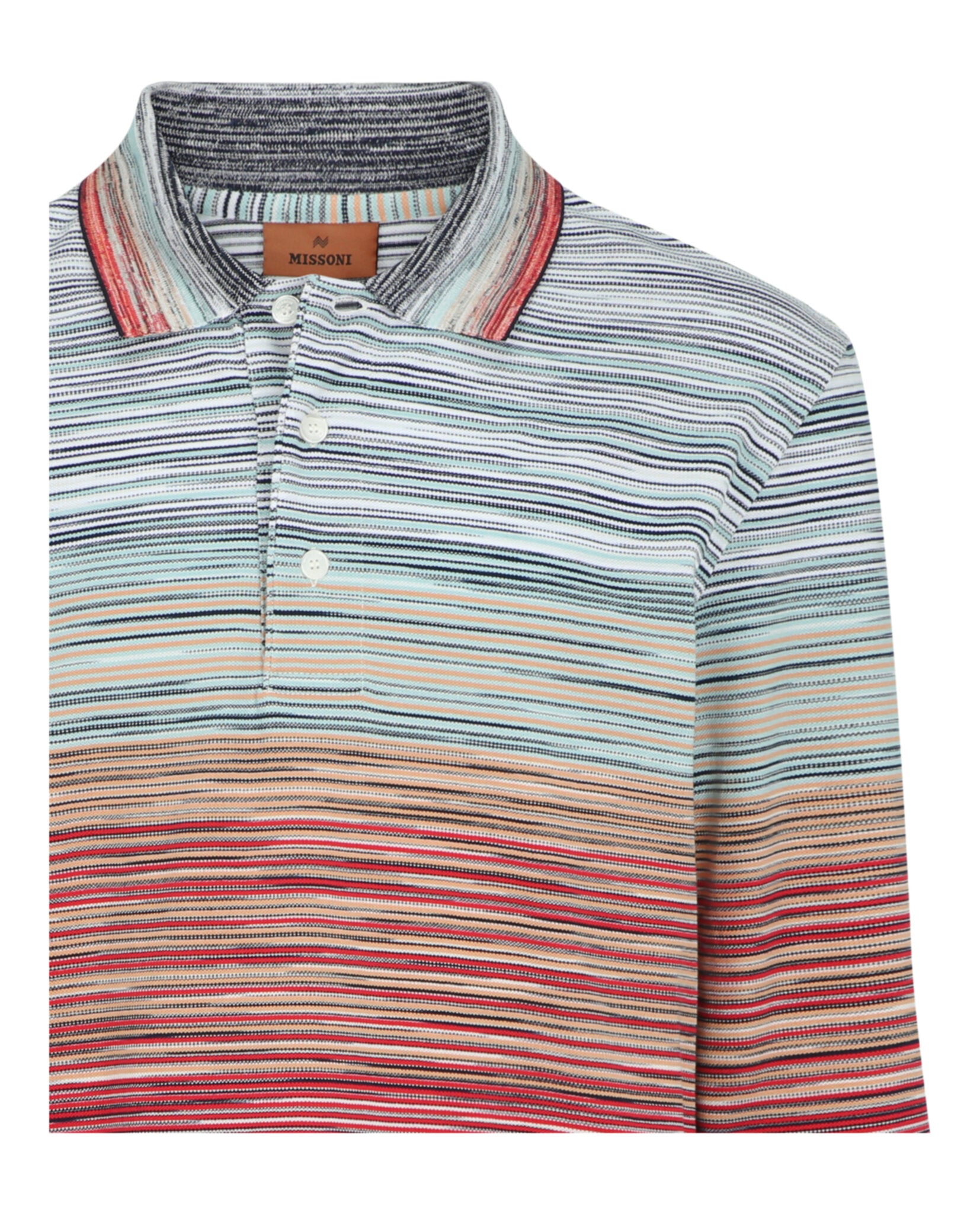 M Missoni M Missoni Mens Zig Zag Long Sleeve Polo