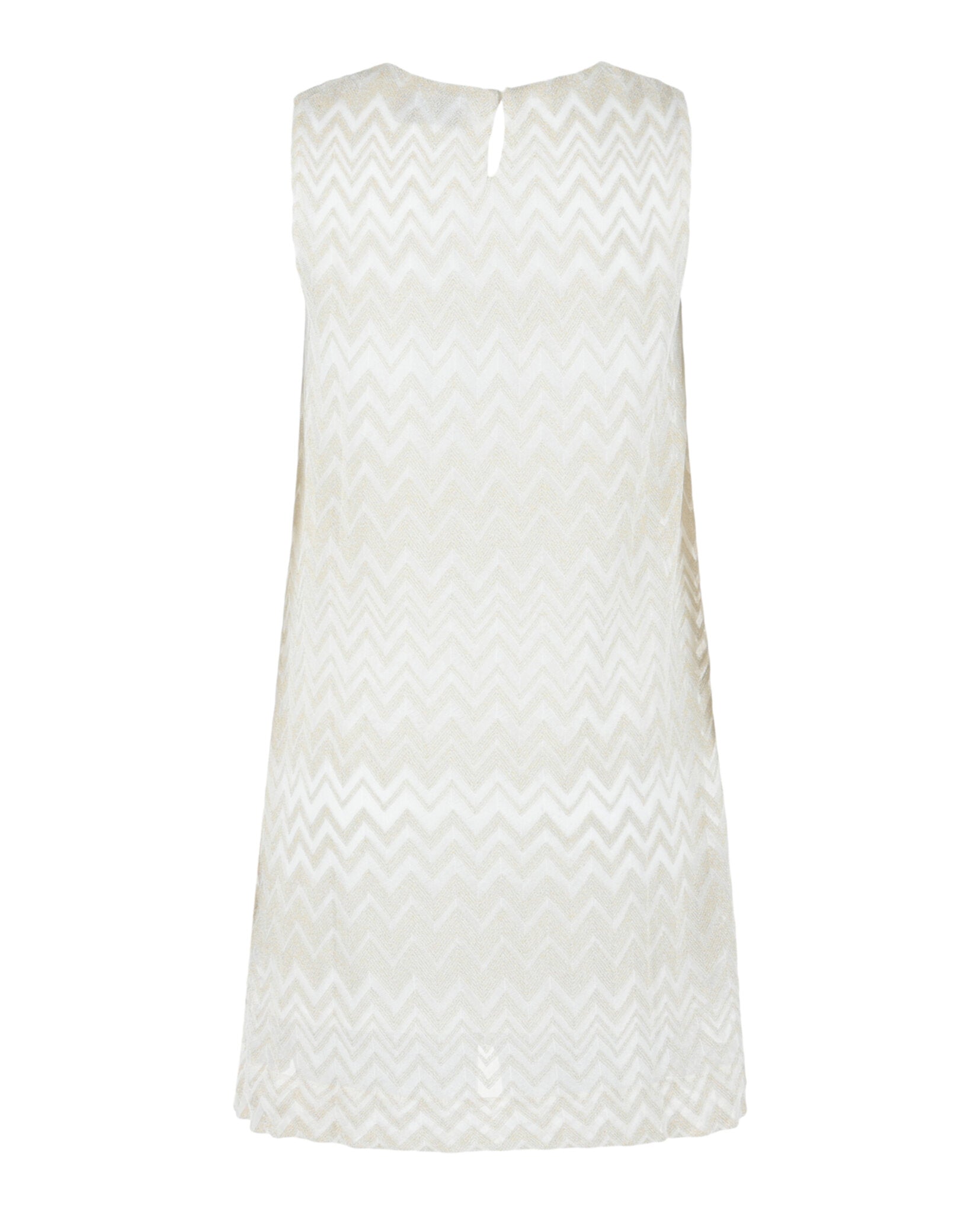 M Missoni Womens Metallic Zigzag Print Shift Dress