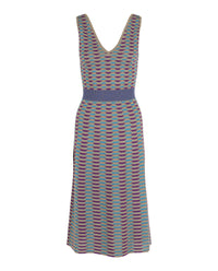 M Missoni Womens Patterned Lamé Midi Dress