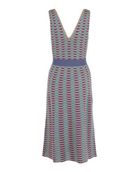 M Missoni Womens Patterned Lamé Midi Dress