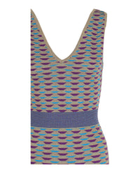 M Missoni Womens Patterned Lamé Midi Dress