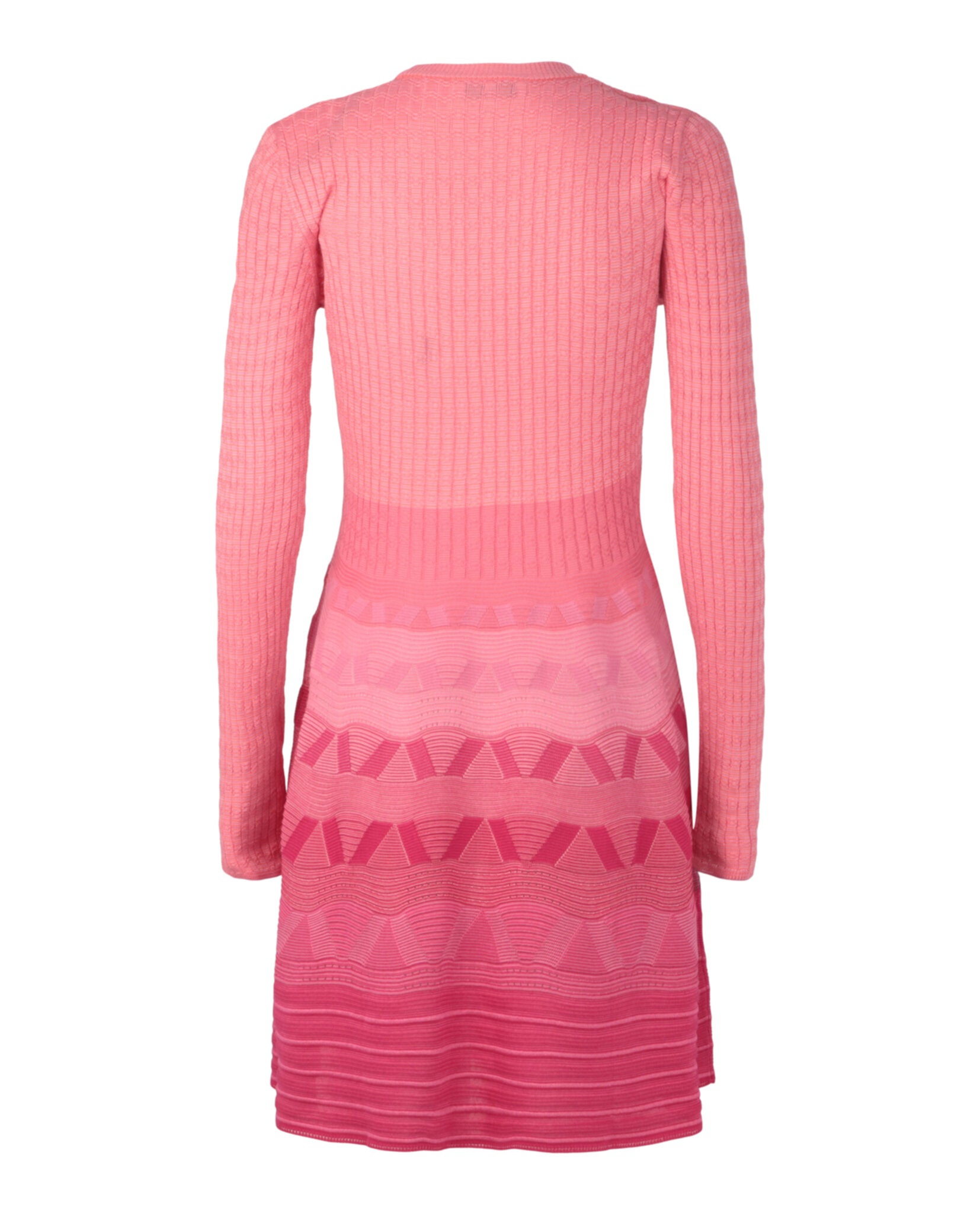 M Missoni Womens Wave-Pattern Long Sleeve Dress