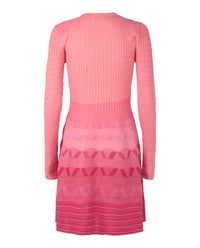 M Missoni Womens Wave-Pattern Long Sleeve Dress