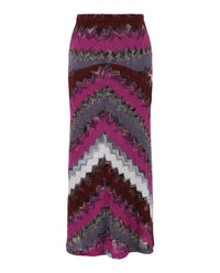 M Missoni Womens Chevron Print Midi Skirt