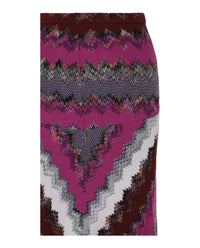 M Missoni Womens Chevron Print Midi Skirt
