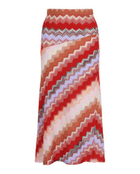 M Missoni Womens Chevron Midi Skirt