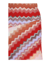 M Missoni Womens Chevron Midi Skirt