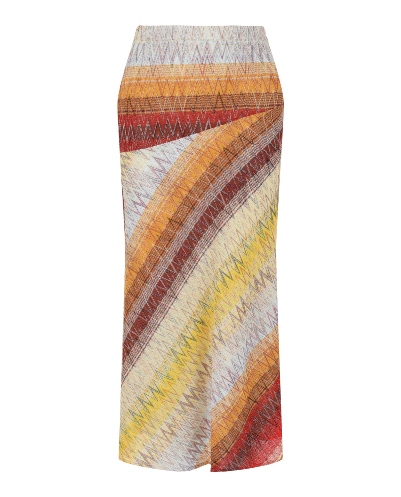 M Missoni Womens Chevron Print Midi Skirt