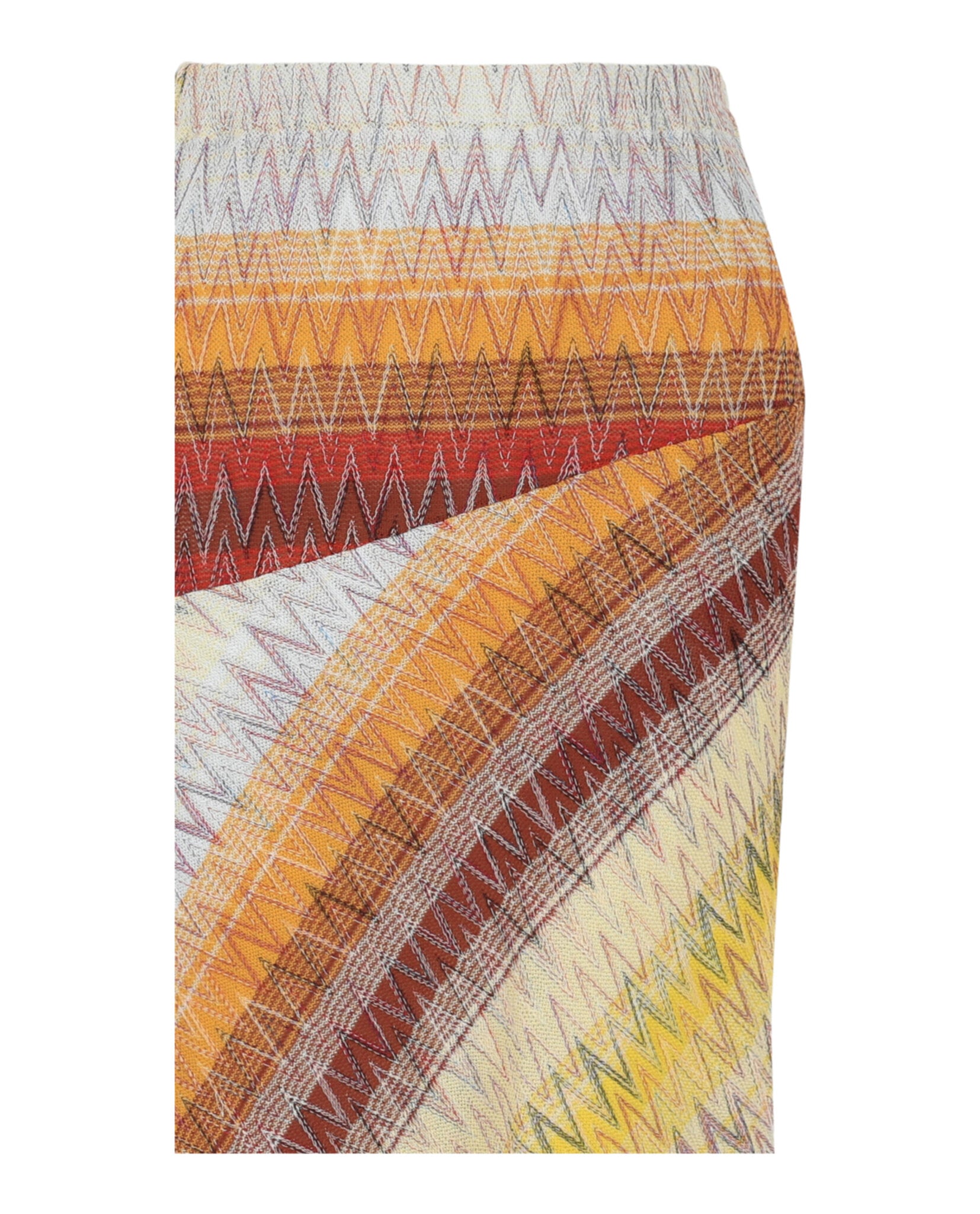 M Missoni Womens Chevron Print Midi Skirt