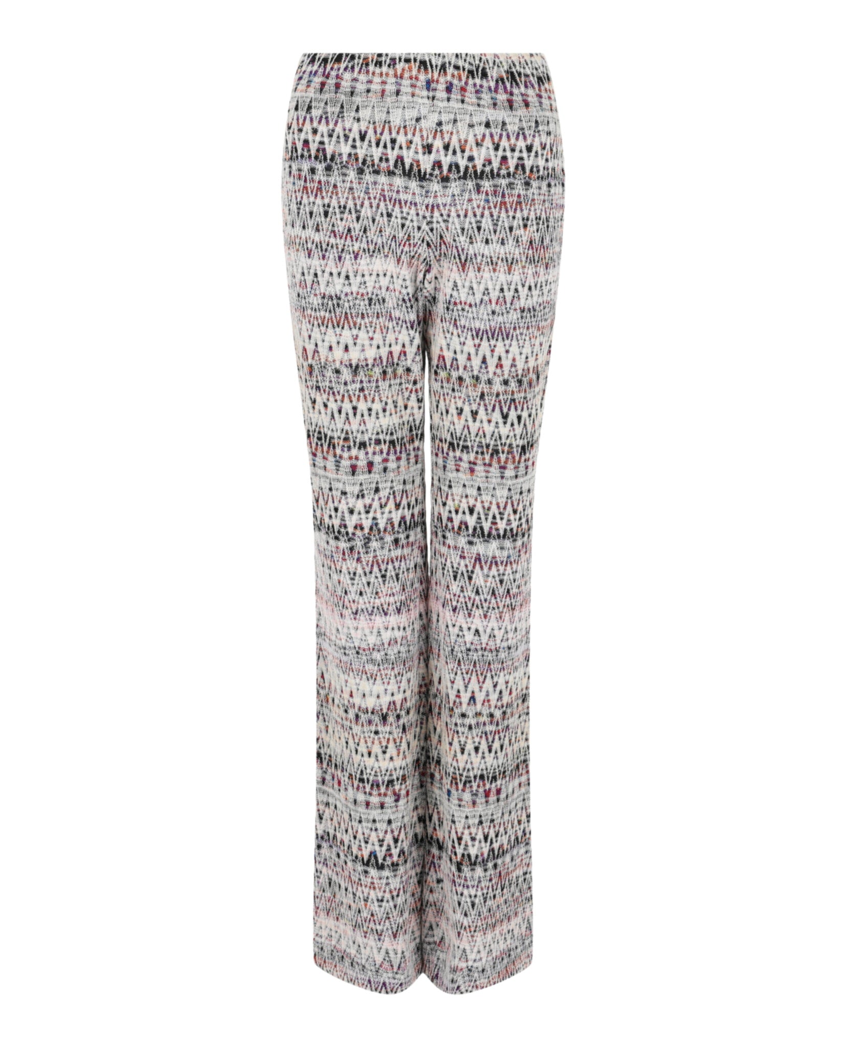 M Missoni Womens Zig Zag Patterned Flared-Leg Pants