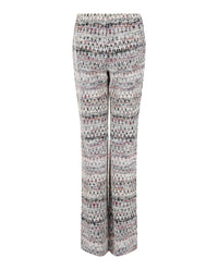 M Missoni Womens Zig Zag Patterned Flared-Leg Pants
