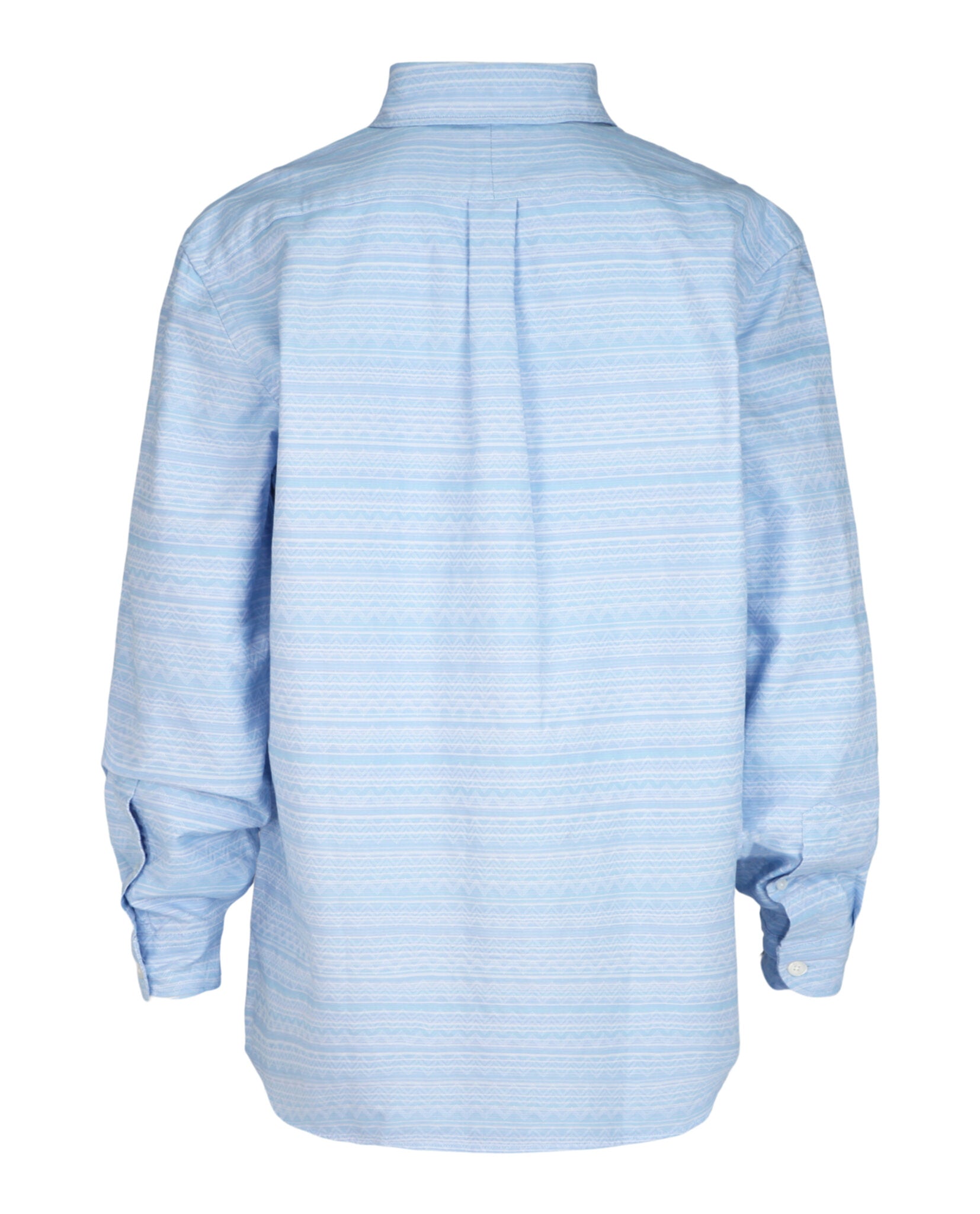 M Missoni Mens Chevron-Pattern Long-Sleeve Button-Down Shirt