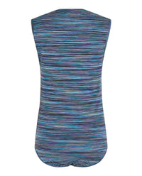 M Missoni Womens Striped Sleeveless Bodysuit