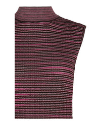 M Missoni Womens Striped Print Top