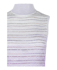 M Missoni Womens Ombre Zig Zag High-Neck Top