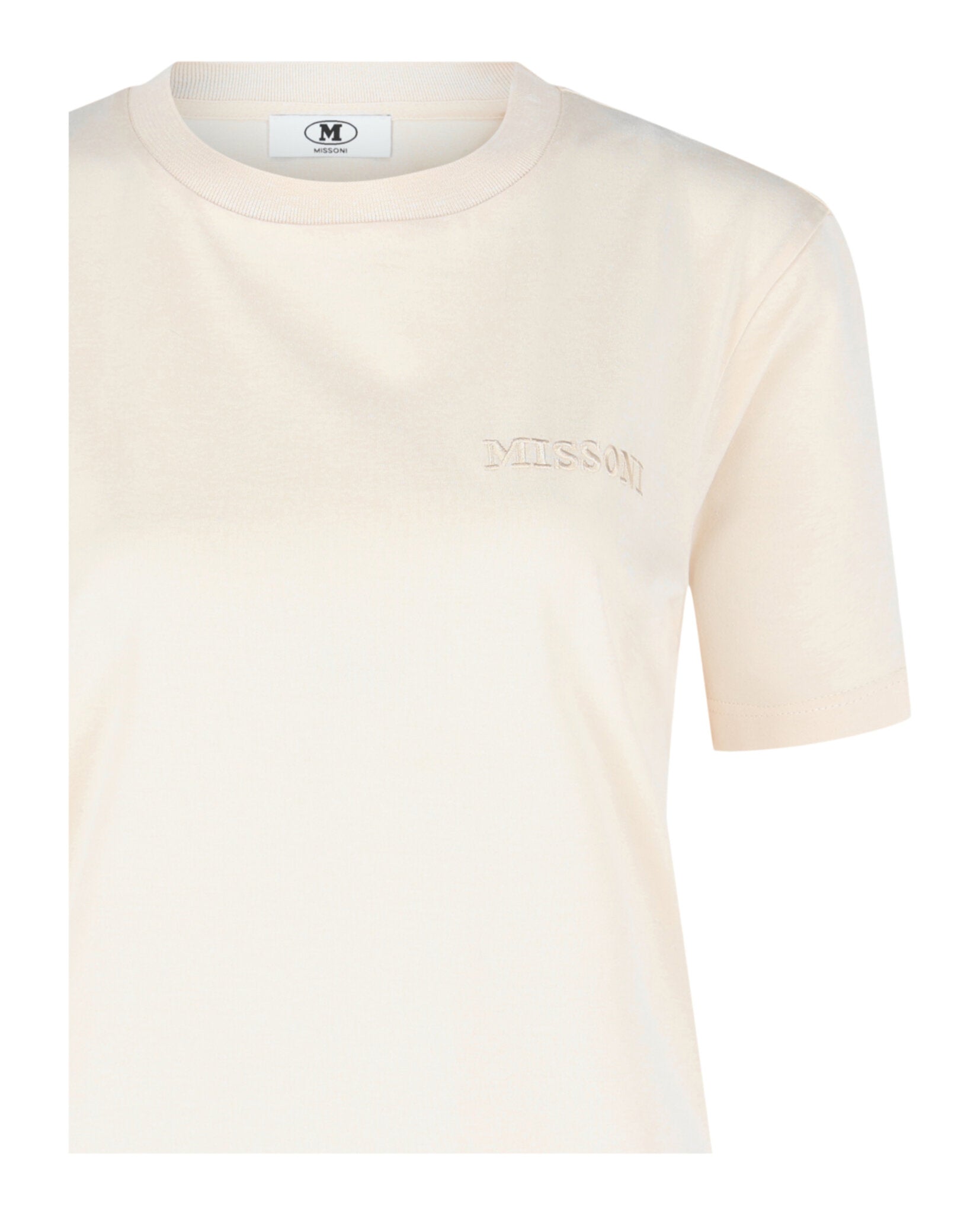 M Missoni Womens Embroidered Logo T-Shirt