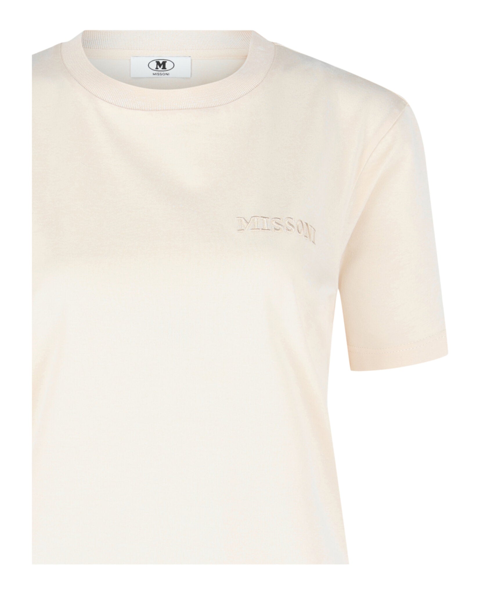 M Missoni Womens Embroidered Logo T-Shirt