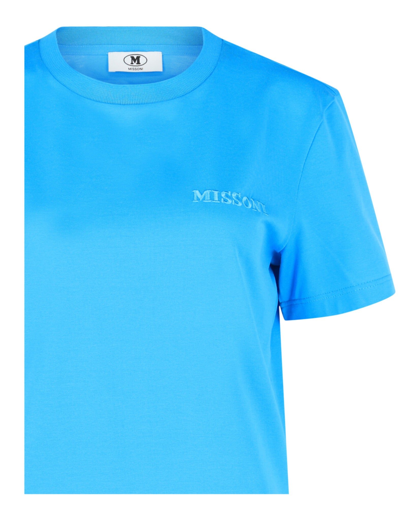 M Missoni Womens Embroidered Logo T-Shirt