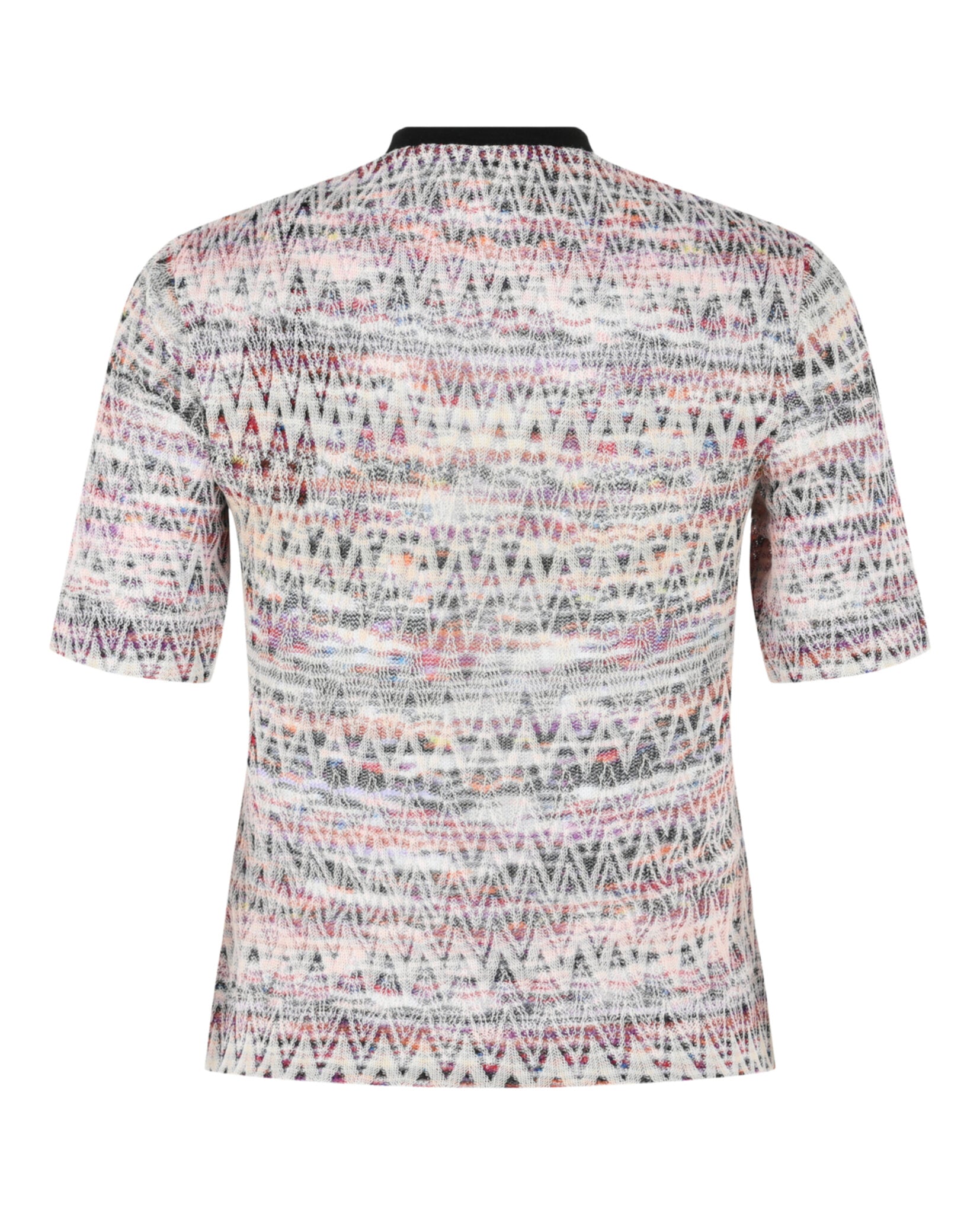 M Missoni Womens Zig Zag Patterned Cropped Knit Top