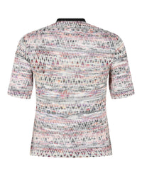 M Missoni Womens Zig Zag Patterned Cropped Knit Top