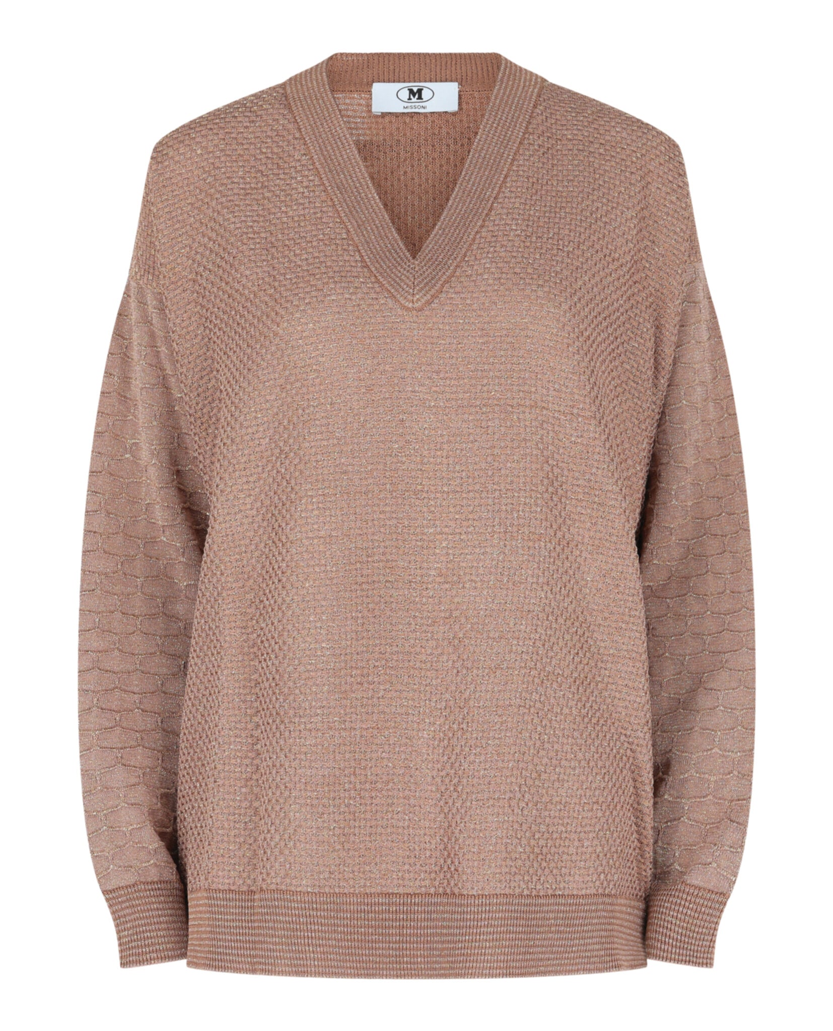 M Missoni Womens Oversized Lamé Sweater