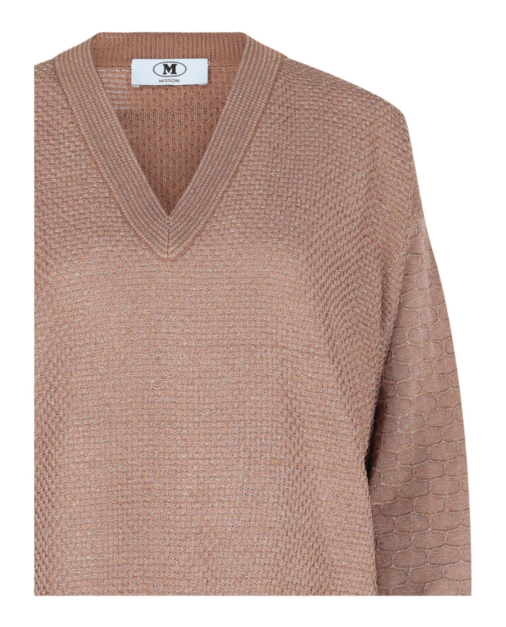 M Missoni Womens Oversized Lamé Sweater