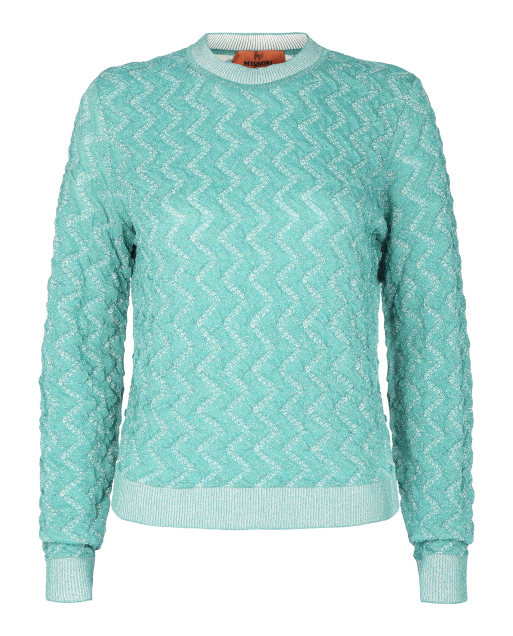 M Missoni Womens Chevron-Pattern Sweater