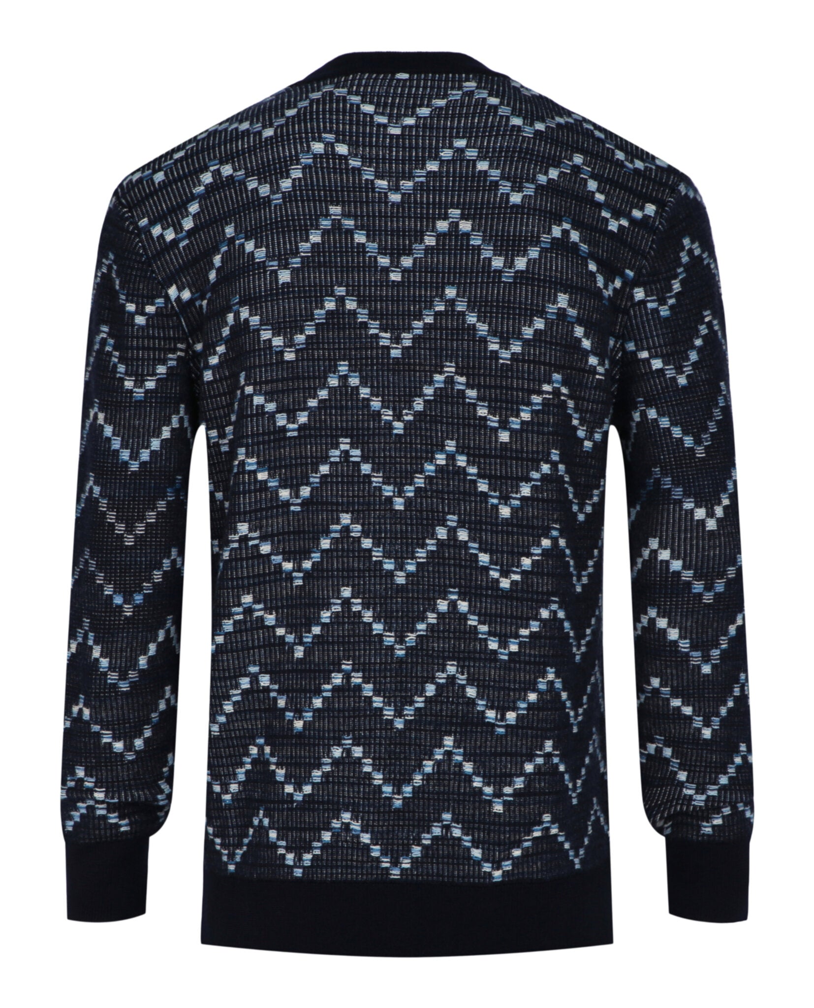 M Missoni Mens Zig-Zag Crewneck Pullover Sweater