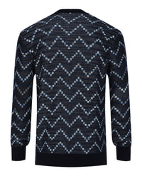 M Missoni Mens Zig-Zag Crewneck Pullover Sweater