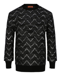 M Missoni Mens Zig-Zag Crewneck Pullover Sweater