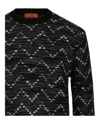 M Missoni Mens Zig-Zag Crewneck Pullover Sweater