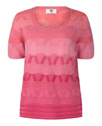 M Missoni Womens Wave-Pattern Knit Sweater