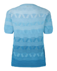 M Missoni Womens Wave-Pattern Knit Sweater