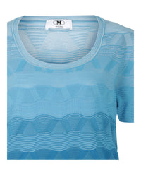 M Missoni Womens Wave-Pattern Knit Sweater