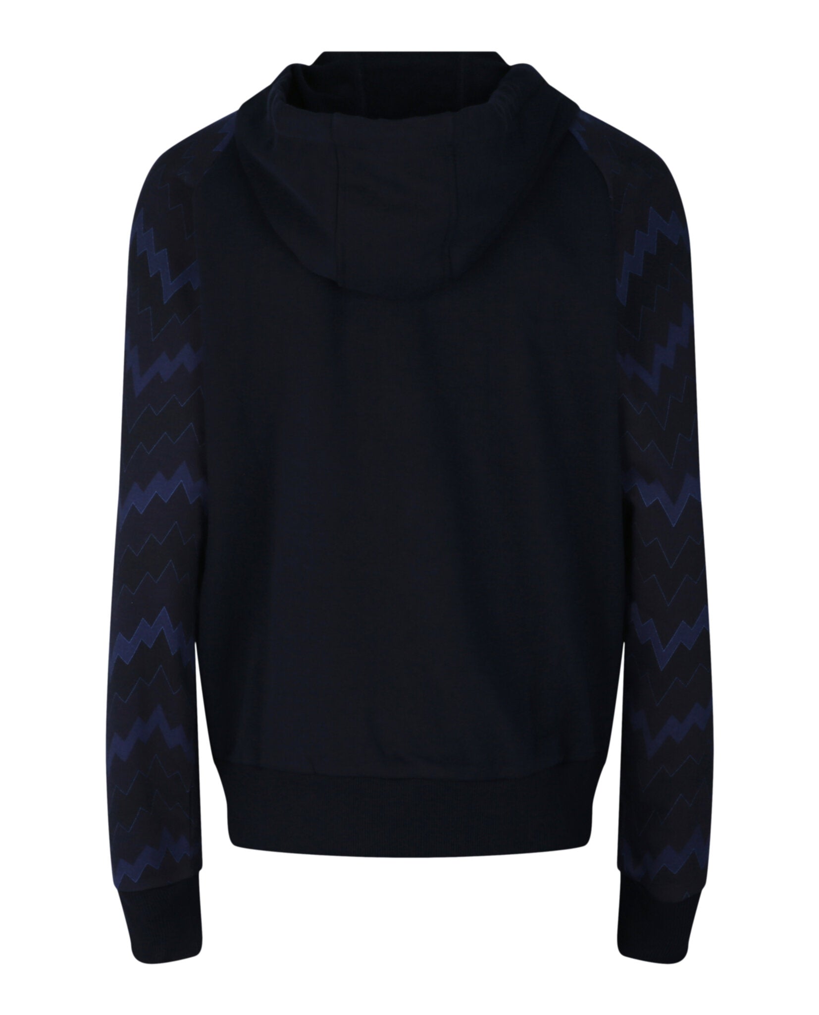 M Missoni Mens Zig Zag Pattern Zip Hoodie