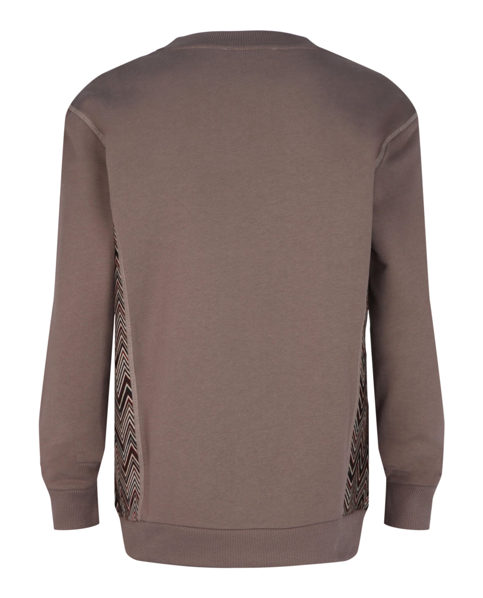 M Missoni Mens Zig-Zag Panelled Crewneck Sweatshirt