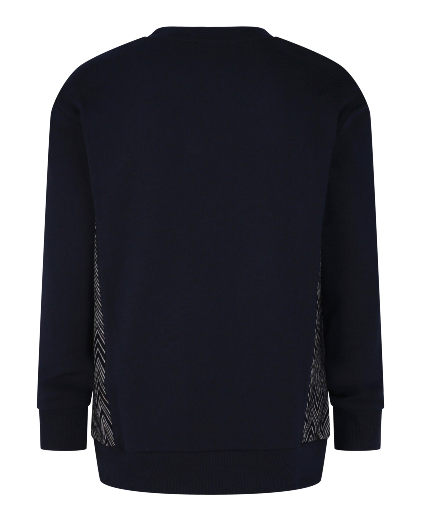 M Missoni Mens Zig-Zag Panelled Crewneck Sweatshirt
