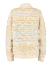 M Missoni Womens Wool-Blend Fleece Cardigan